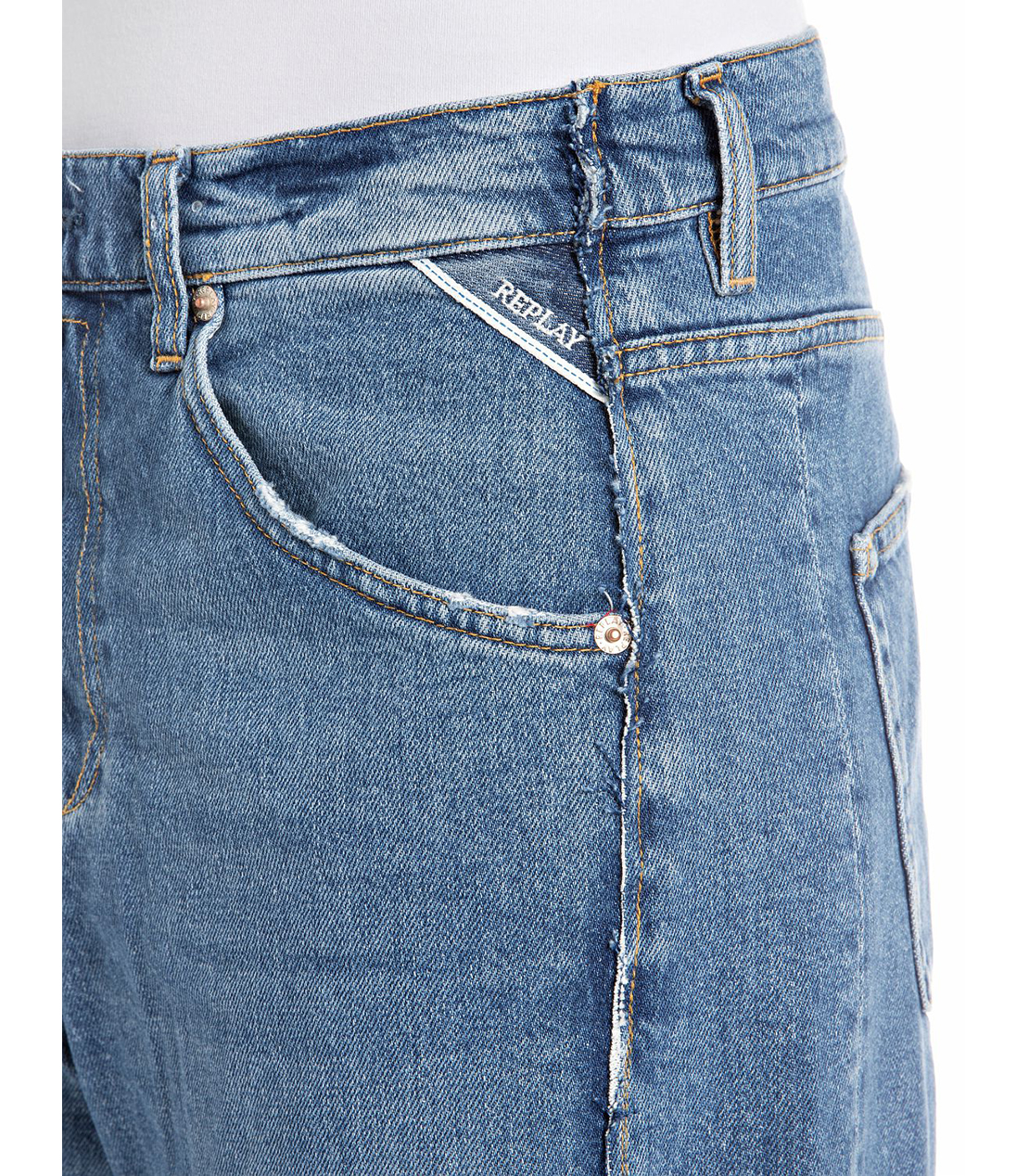 バギーフィットNARJAブルーデニム 詳細画像 ミディアムブルー 6